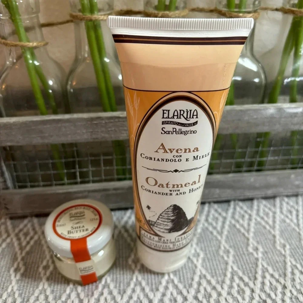 Elariia Oatmeal with Coriander and Honey Hand‎ Cream and Moisturizing Body Cream